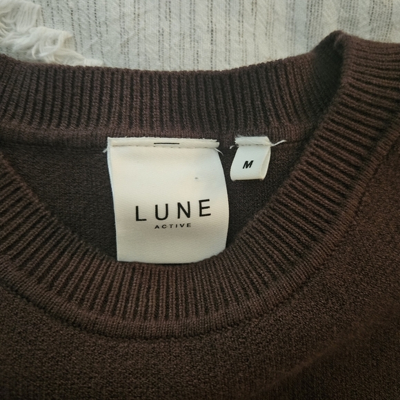 Lune Active Olly Regular Short Sleeve Tee Size Medium In Chocolate Brown - Picture 4 of 7